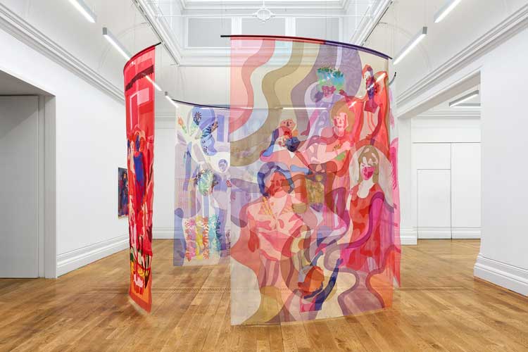 Vanessa da Silva: Roda Viva, installation view, Mostyn, Llandudno, 2025. Photo: Rob Battersby.