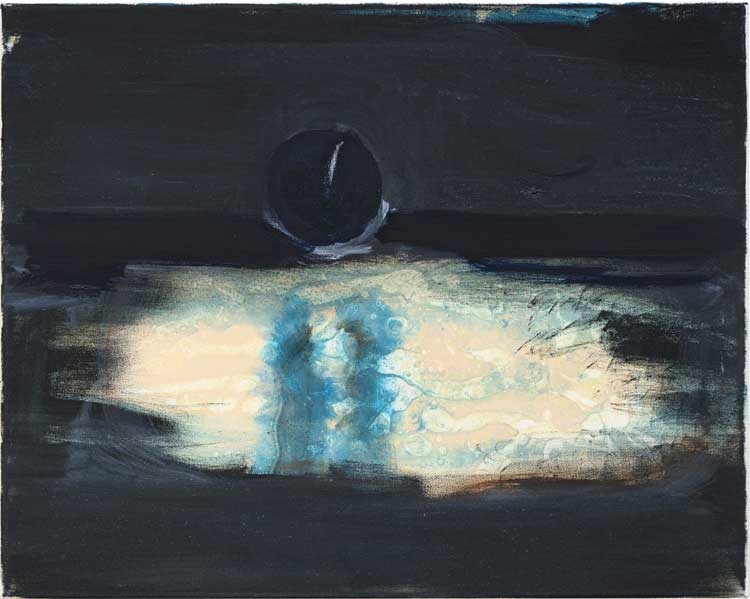 Marlene Dumas. Utøya, 2018-2023. Oil on canvas. 40 x 50 cm (15 3/4 x 19 3/4 in). Courtesy the artist and Frith Street Gallery, London. Photo: Peter Cox.