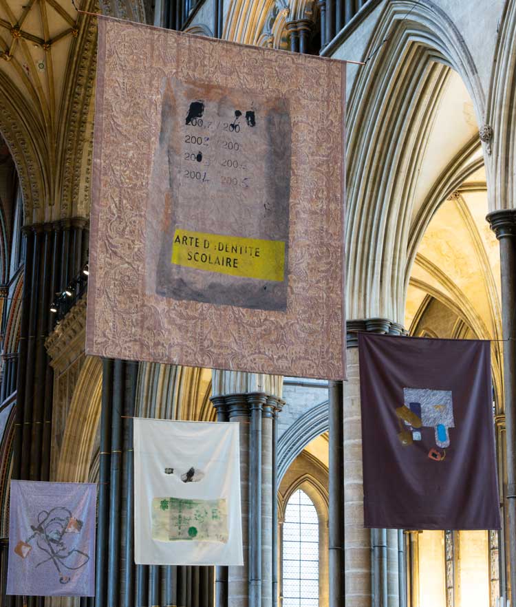 Shezad Dawood: Leviathan, installation view, Salisbury Cathedral, 28 November 2023 – 3 February 2024. Photo: Finnbarr Webster.