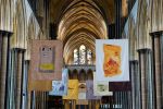 Shezad Dawood: Leviathan, installation view, Salisbury Cathedral, 28 November 2023 – 3 February 2024. Photo: Finnbarr Webster.