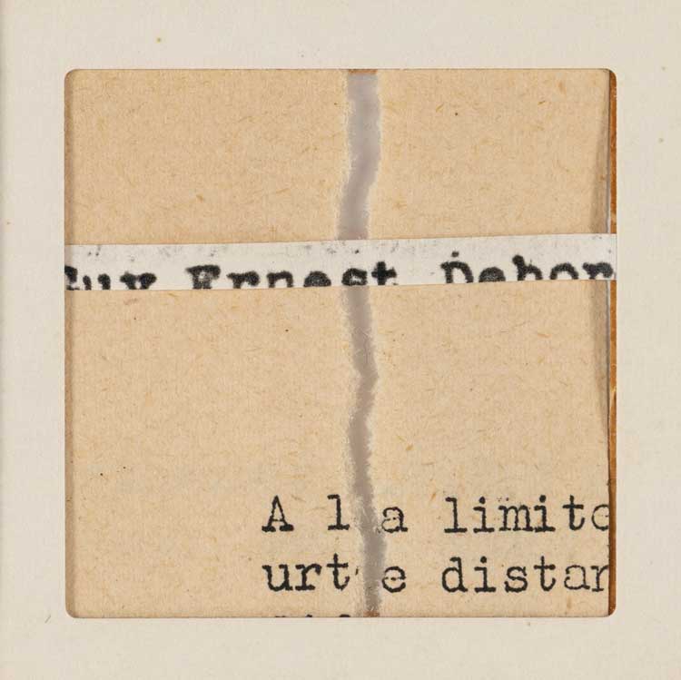 Gil Joseph Wolman. Décomposition: guy ernest debord. 1980. Collage on paper.