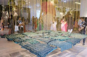 Ashfika Rahman, বেহুলা আজকাল (Behula These Days) (2022–23). Community-led photography and textile installation. Commissioned by Samdani Art Foundation.