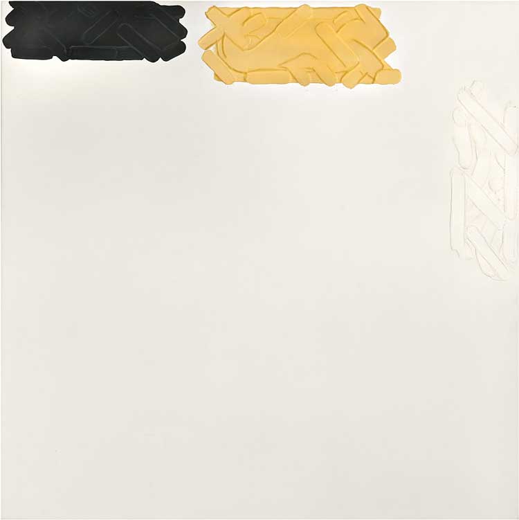 Pierre Dunoyer. Blanc, 1978. Acrylic on canvas, 150 x 150 cm. Courtesy of Pierre Dunoyer and Musée d'Art Moderne Paris.