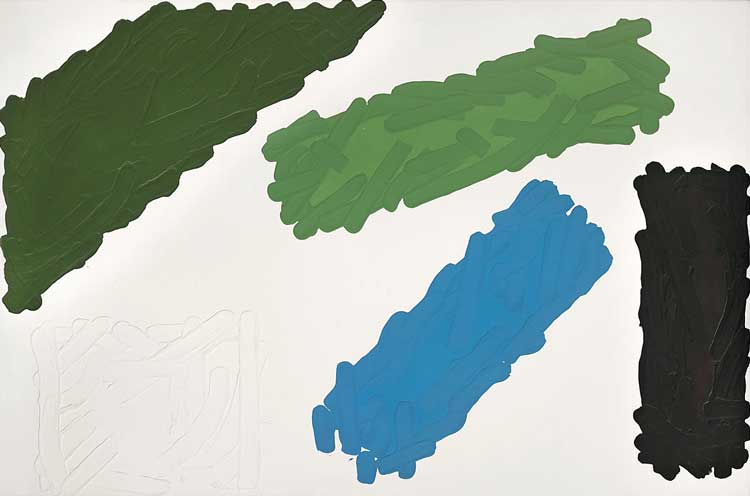 Pierre Dunoyer. Elėonora, 1979. Acrylic on canvas, 130 x 195 cm. Courtesy of Pierre Dunoyer and Musée d'Art Moderne Paris.