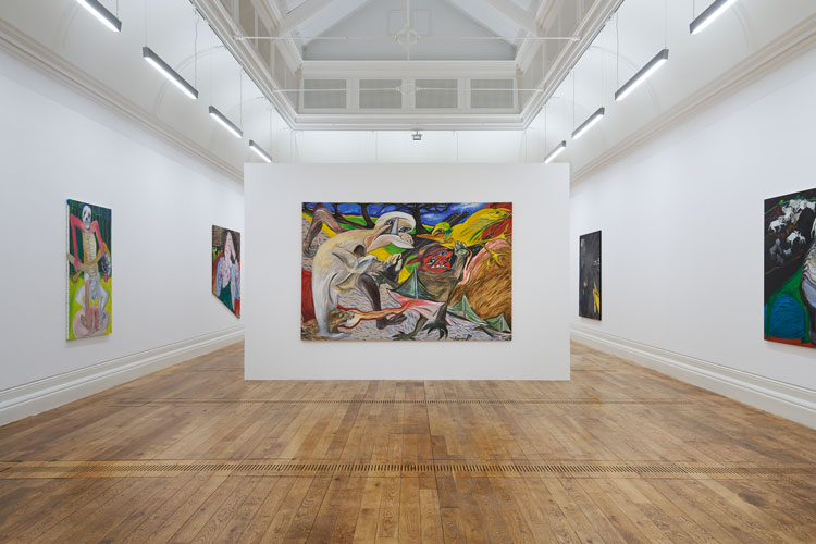 Jacqueline de Jong: The Ultimate Kiss, installation view, Mostyn Gallery. Photo © Rob Battersby.