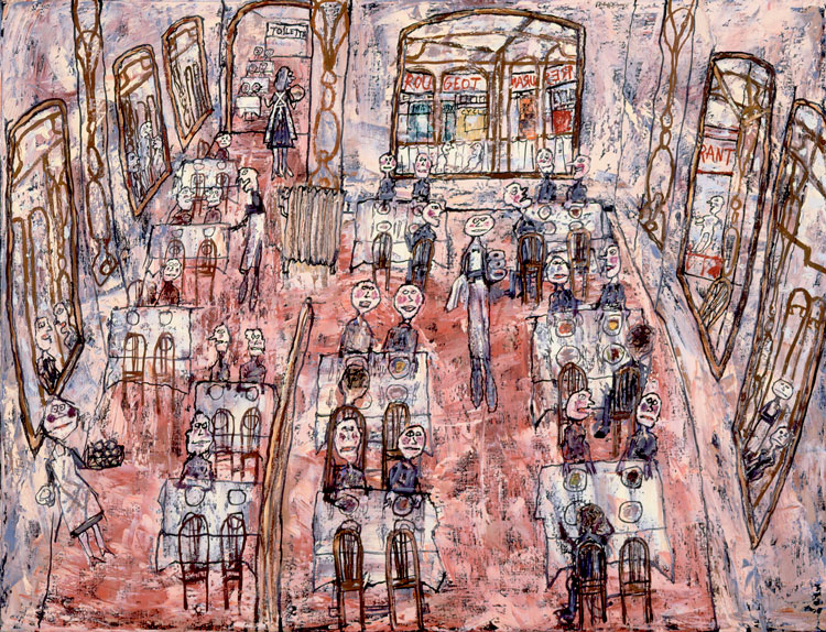 Jean Dubuffet. Restaurant Rougeot I, March 1961. Collection Fondation Dubuffet, Paris. © 2021 ADAGP, Paris/DACS, London