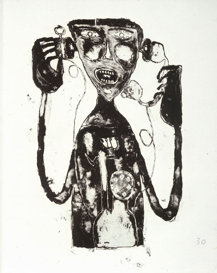 Jean Dubuffet. Telephone Torment (Le Supplice du téléphone), 1944. Collection Fondation Dubuffet, Paris. © ADAGP, Paris and DACS, London