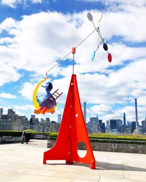 Alex Da Corte: As Long as the Sun Lasts, installation view, Iris and B Gerald Cantor Roof Garden, Metropolitan Museum of Art, 2021. Photo: Lilly Wei.