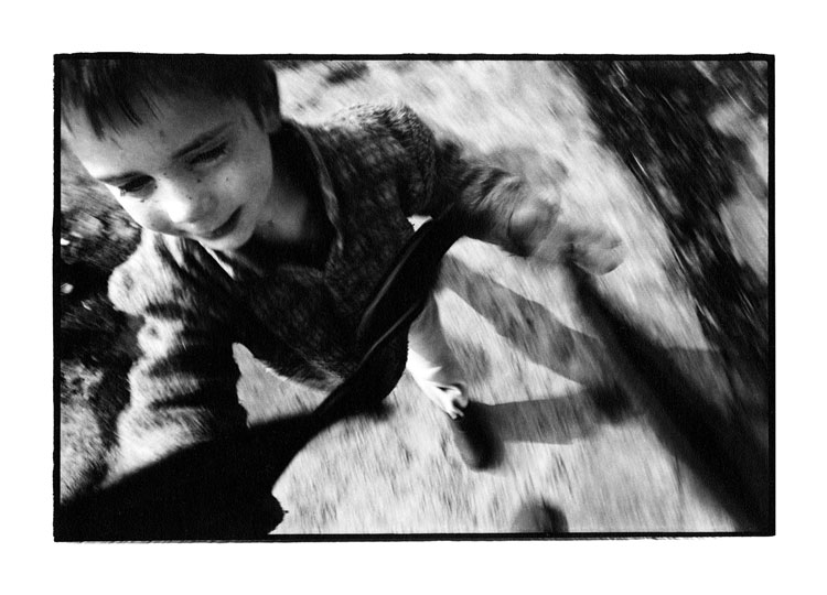 Toby Deveson, Galata, Iasi, Romania, April 1992. Taken with a Nikkormat using a 24mm lens and Kodak T-Max 400 film. Printed on Foma 532 fibre-based paper.