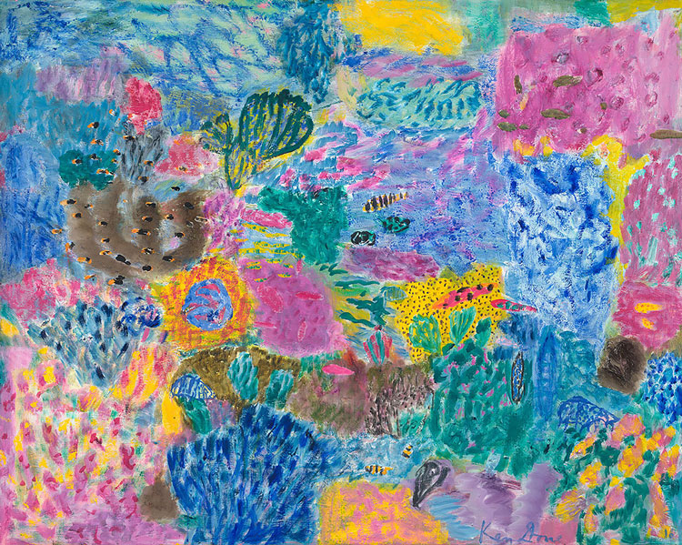 Ken Done. Ava’s reef, 2016. Oil on linen, 122 x 153 cm. © the artist.
