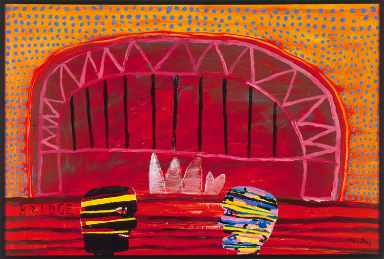 Ken Done. Bridge, 1997. Oil and acrylic on board, 122 x 183 cm. © the artist.