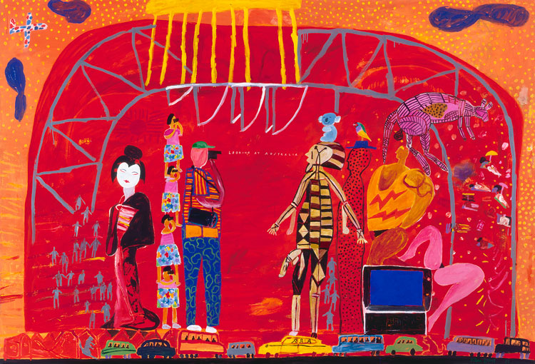 Ken Done. Looking at Australia, 1991. Acrylic on canvas, 205 x 300 cm. © the artist.