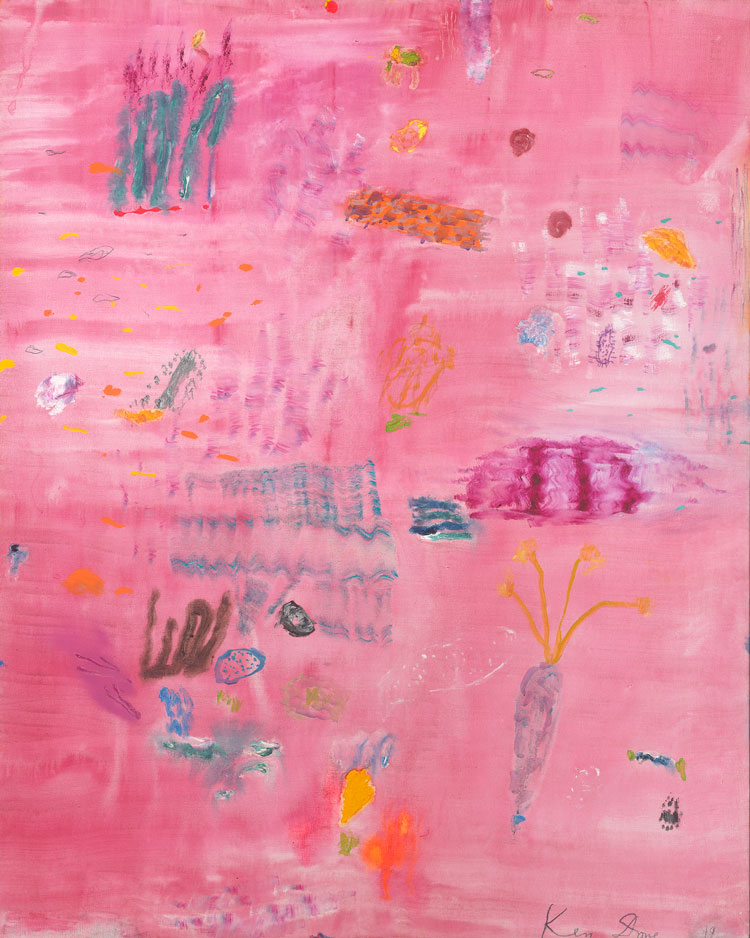 Ken Done. Pink coral head, 2020. Oil and acrylic on linen, 152 x 122 cm. © the artist.