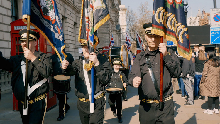 Jeremy Deller, Putin’s Happy, 2019. Film still. © Jeremy Deller, courtesy Hannah Barry Gallery.