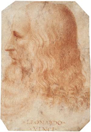 Attributed to Francesco Melzi, A portrait of Leonardo, c1515-18. Royal Collection Trust / © Her Majesty Queen Elizabeth II 2019.