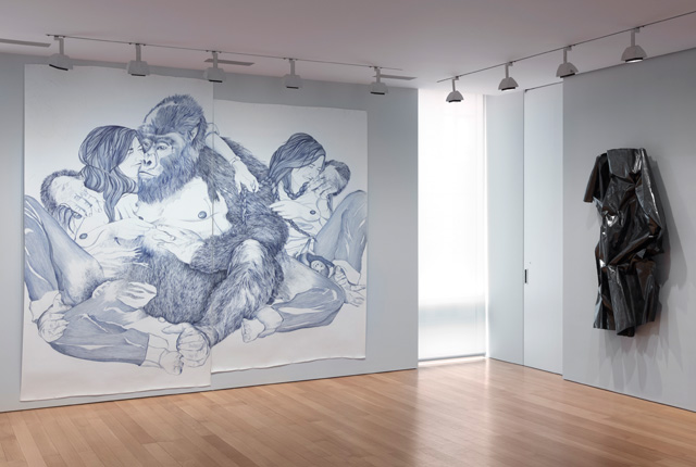 Installation view of Drawn Together Again at The FLAG Art Foundation, 2019. Photo: Steven Probert.