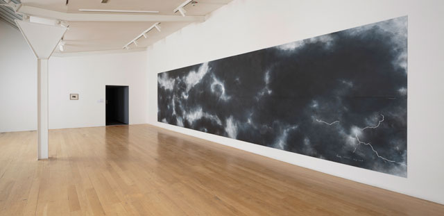 Tacita Dean. When first I raised the Tempest, 2016. Chalk on blackboard, 244 x 976 cm. Photograph: Fredrik Nilsen. Courtesy the artist; Frith Street Gallery, London and Marian Goodman Gallery, New York/Paris.