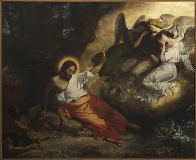 Eugène Delacroix. Christ in the Garden of Olives, 1824-1827. Oil on canvas, 294 x 362 cm. Church of Saint-Paul-Saint-Louis, COARC, Paris © COARC, Roger-Viollet.