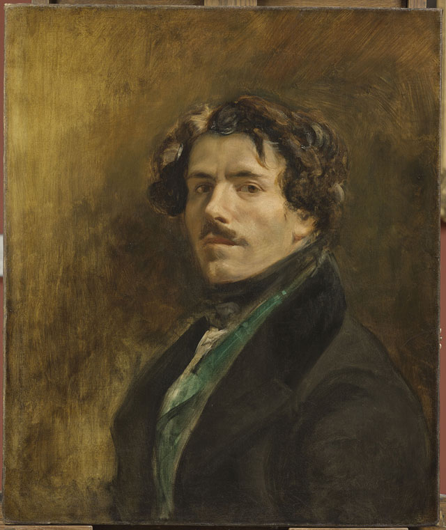 Eugène Delacroix. Self-Portrait with Green Vest, c1837. Oil on canvas, 65 x 54 cm. Musée du Louvre, Paris © RMN-Grand Palais (musée du Louvre), Michel Urtado.