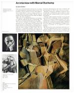 An interview with Marcel Duchamp by Dore Ashton. First published in Studio International, Vol 171, No 878, June 1966, page 244. © Studio International Foundation. Marcel Duchamp. Photo: John D. Schiff; Portrait of the artist’s father, seated 1910. Oil on canvas, 36 3/8 x 28 7/8 in; Right: The passage from the virgin to the bride, 1912. Oil on canvas, 23 3/8 x 21 1/4 in. Museum of Modern Art, New York.