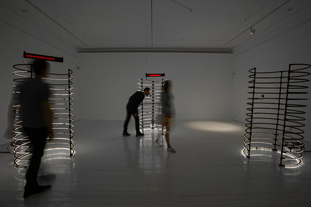 Alexandra Dementieva. Breathless, 2012. Installation at MMoMA, Moscow, Russia. Photograph: Evgeny Gurko.