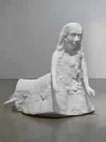 Kiki Smith. Seer (Alice I), 2005. White auto body paint on bronze, 158.8 x 141 x 124.5 cm (62 1/2 x 55 1/2 x 49 in). © The artist. Courtesy Private Collection, London.