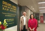 Exhibition curator Li Yinde, Director, Xuzhou Museum and Willow Weilan Hai, Director, China Institute Gallery