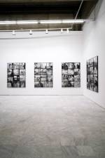 Akinbode Akinbiyi. Passageways, Involuntary Narratives, and the Sound of Crowded Spaces, 2015–17. 48 black-and-white inkjet prints, installation view, Athens Conservatoire (Odeion), Athens, documenta 14. Photograph: Mathias Völzke.