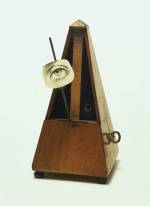 Man Ray (Emmanuel Radnitzky), American, 1890-1976. <em>Indestructible Object (or Object to Be Destroyed)</em>, 1964 (replica of 1923 original). Metronome with cutout photograph of eye on pendulum, 22.5 x 11.6 cm. Museum of Modern Art, New York. James Thrall Soby Fund, 1966 
© 2006 Man Ray Trust/Artists Rights Society (ARS), New York.