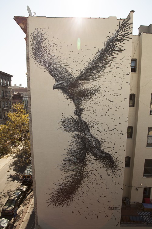 DALeast. Mural at St Marks, 1st Street and Avenue A in Manhattan. Courtesy of the artist and the Jonathan Levine Gallery