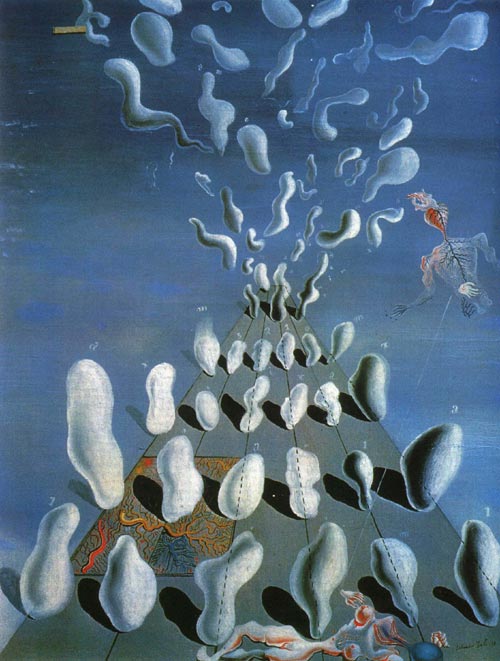 Salvador Dalí. <em>Inaugural Goose Flesh</em>, 1928. Oil on canvas 76 x 63.2 cm. Fundació Gala-Salvador Dali, Figueres ã Salvador Dalí. Fundació Gala-Salvador Dali, DACS, 2007