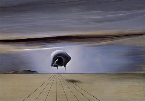 Salvador Dalí. <em>Study for the Dream Sequence in ‘Spellbound’</em>, 1945. Oil on panel ã Salvador Dalí. Fundació Gala-Salvador Dali, DACS, 2007