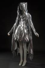 Dress and hooded coat by Gareth Pugh. From the collection of Daphne Guinness, to be featured in the exhibition <em>Daphne Guinness</em>. Photograph courtesy The Museum at FIT.