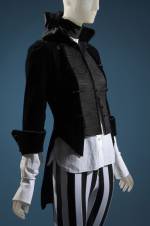 Ensemble: Shirt and jacket by Daphne Guinness; pants from London punk shop. From the collection of Daphne Guinness, to be featured in the exhibition <em>Daphne Guinness</em>. Photograph courtesy The Museum at FIT.