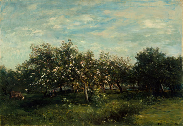 Charles François Daubigny. Apple Blossoms, 1873. The Metropolitan Museum of Art, New York, Bequest of Collis P. Huntington, 1900 © The Metropolitan Museum of Art/Art Resource/Scala, Florence.