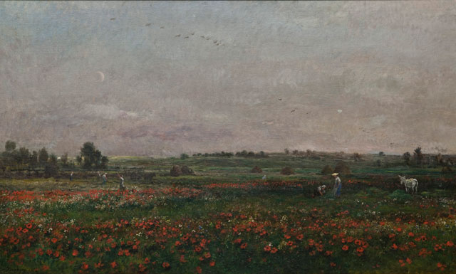 Charles François Daubigny. Fields in the month of June, 1874. Herbert F. Johnson Museum of Art, Cornell University, Ithaca, New York, gift of Louis V. Keeler, Class of 1911, and Mrs Keeler.