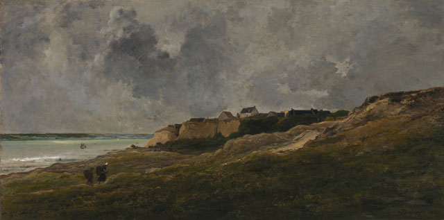 Charles François Daubigny. Cliffs at Villerville-sur-Mer, 1864. Salon, completed 1872, The Mesdag Collection, The Hague.