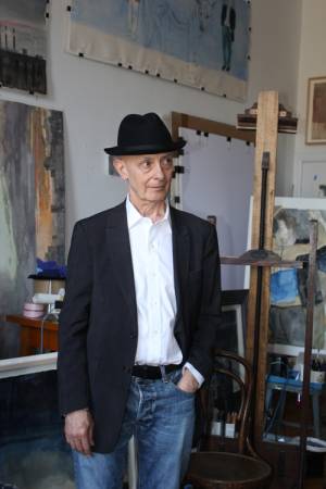 David Remfry in his Chelsea Hotel studio, November 2011. Photograph: Miguel Benavides. © Studio International.