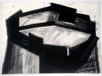 Phyllida Barlow. <em>Untitled</em>, 1980s. Charcoal and collage on paper. Leeds Museums and Galleries (Art Gallery).