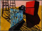 Phyllida Barlow. <em>Untitled</em>, 2001. Acrylic on paper. Leeds Museums and Galleries (Art Gallery).