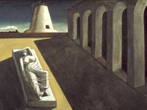 Giorgio de Chirico. Ariadne, 1913. Oil on canvas 135.6 x 180.3 cm. Metropolitan Museum of Art, New York.