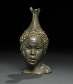 Bronze vessel in the form of the head of a young African woman. Hellenistic, 2nd century BC-1st century BC. Funded by The Art Fund. © The Trustees of the British Museum.