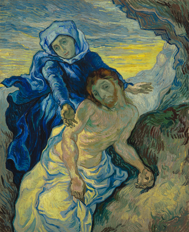 Vincent van Gogh. Pietà (after Delacroix), 1889. Oil on canvas, 73 x 60.5 cm. © Van Gogh Museum (Vincent Van Gogh Foundation), Amsterdam .