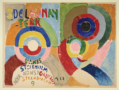 Sonia Delaunay. Couverture du catalogue de l'exposition de Stockholm, Autoportrait, 1916. © Pracusa 2013057. © BNF