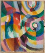 Sonia Delaunay. Prismes électriques, 1913-1914. © Pracusa 2013057. © Davis Museum at Wellesley College, Wellesley, MA.