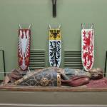 Wim Delvoye. Installation of Ironing Boards. Enamel paint on enamel boards, approx 170 x 50 x 50 cm.