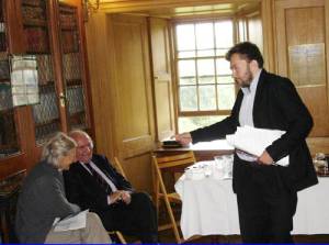 Krzysztof Noworyta, Richard Demarco, Flora Crichton (Mother of Catherine Maxwell Stuart and Preceeding Laird of Traquair).