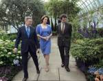 From left to right; Gregory Long, President of The New York Botanical Garden; Sigourney Weaver; and Todd Forrest, Vice President of Horticulture and Living Collections at The New York Botanical Garden.  Photo by Talisman Brolin.