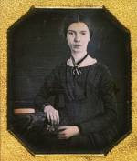 The only confirmed photograph of Emily Dickinson. 
      Circa 1847, from a daguerreotype.      Courtesy, Amherst College Library.