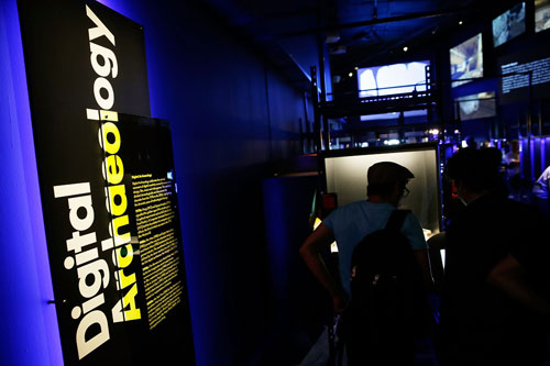 Digital Revolution. Installation view, Digital Archaeology section,  Barbican Centre. © Matthew G Lloyd/Getty Images #digitalrevolution.